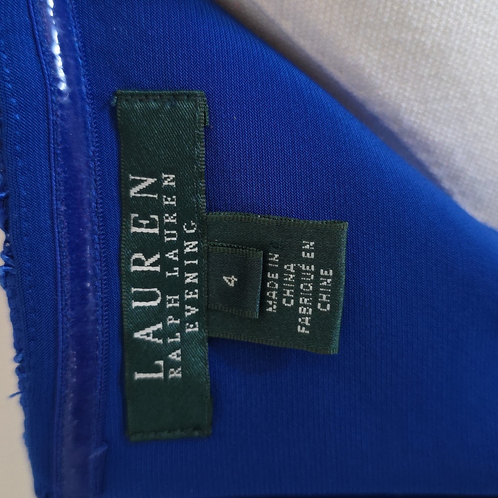 Ralph Lauren Blue Lace Maxi Dress - Picture 6 of 6